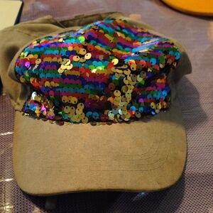 Sequin Multicolor Cap
